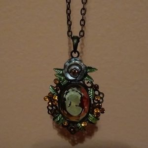 Victorian Cameo Necklace with Chain